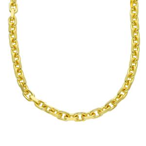 Catena da Uomo Rolo maglia piena in oro giallo 18 kt - 50 cm 36 grammi