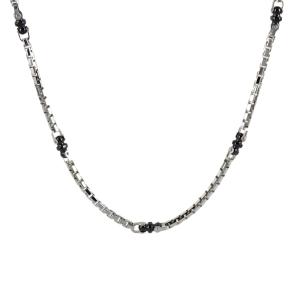 Catena da uomo Zancan in Argento e ceramica ESC 253-50
