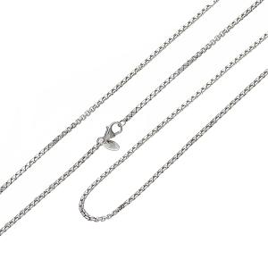 18 KT WHITE GOLD NECKLACE 80 CM - gallery