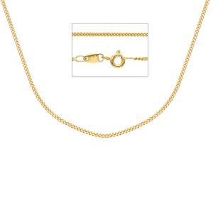 Catena maglia groumette da Uomo 50cm in oro giallo 18kt