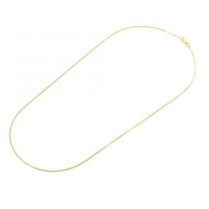 Catena Unisex veneziana in argento dorato 60 cm