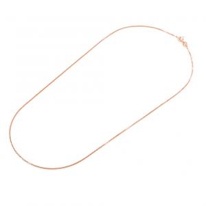 Catena Unisex veneziana in argento rosa 45 cm