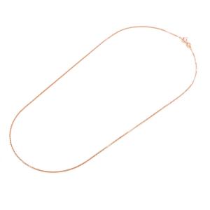 Catena Unisex veneziana in argento rosa 43 cm