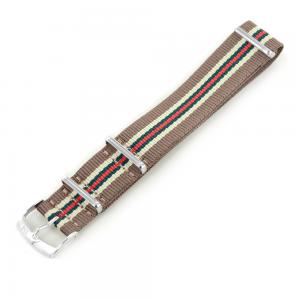 Cinturino NATO STRAPS marrone rosso e verde ansa 20 mm - gallery