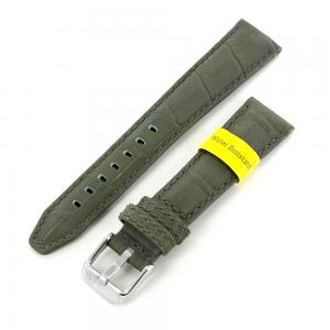 Cinturino stampa Alligatore verde militare ansa 20 mm