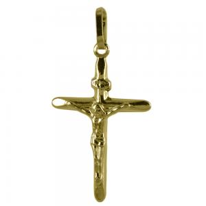 Ciondolo Crocefisso in oro giallo  24 x 17 mm