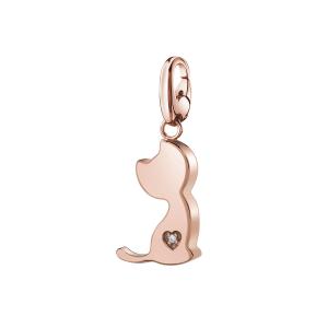 Ciondolo Gatto componibile Salvini in argento rosa collezione Charms of Love 20077081