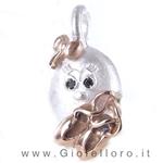 Ciondolo in argento e oro Pulci - Pulce Ballerina - gallery