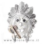 Ciondolo in argento e oro Pulci - Pulce Indiano - gallery