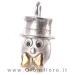 Ciondolo in argento e oro Pulci - Pulce Elegantona - gallery