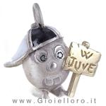 Ciondolo in argento e oro Pulci - Pulce W JUVE - gallery