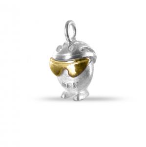 Ciondolo in argento e oro Pulci - Pulce Ciclista - gallery