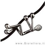 Pensieri Felici Necklace Gold Collection diamonds - gallery