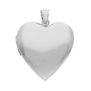 Ciondolo portaricordi a cuore in argento portafoto