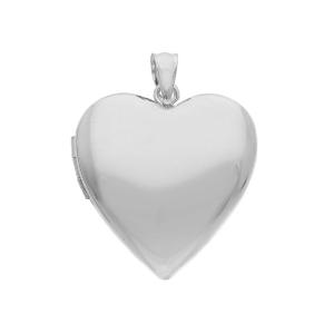 Ciondolo portaricordi a cuore in argento portafoto