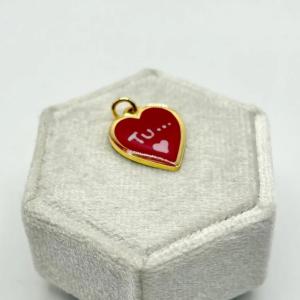 Ciondolo scritta e fiori TU - ciondolo cuore amore