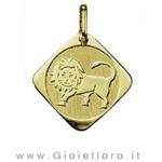 Ciondolo segno zodiacale in oro giallo LEONE - Stella Milano - gallery