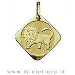 Ciondolo segno zodiacale in oro giallo LEONE - Stella Milano - gallery