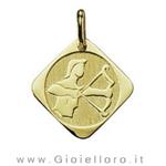 Ciondolo segno zodiacale in oro giallo SAGITTARIO - Stella Milano - gallery
