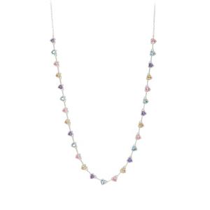 Collana Cardiocandy n argento Cuori Milano collezione Maggiolina