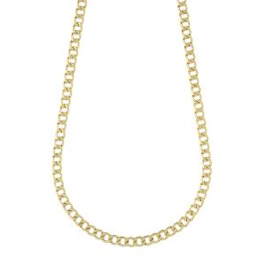 Collana catena da uomo groumette leggera oro giallo 50 cm media - gallery