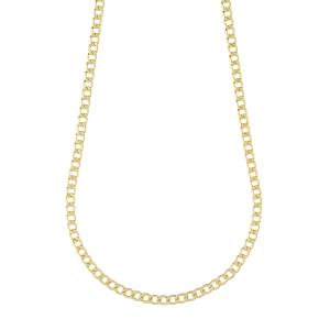 Collana catena da uomo groumette leggera oro giallo 50 cm slim