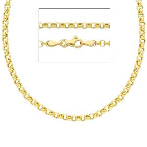 Collana catena maglia rolo da Donna in oro giallo 40 cm spessa