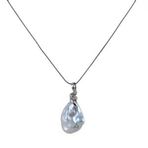 Collana ciondolo Perla Barocca di acqua dolce