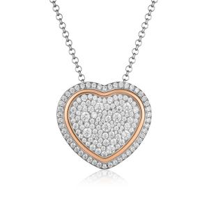 Collana con ciondolo a forma di cuore TRILOGIA D'AMORE GIA 448