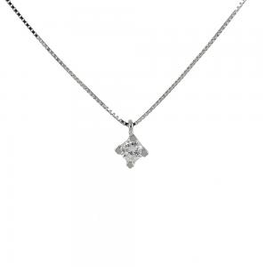 Collana con ciondolo Diamante punto luce carati 0.18 G