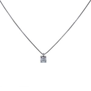 Collana con ciondolo Diamante punto luce piccolo 0.10 ct