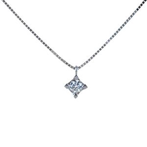 Collana con ciondolo Diamante punto luce piccolo 0.13 ct