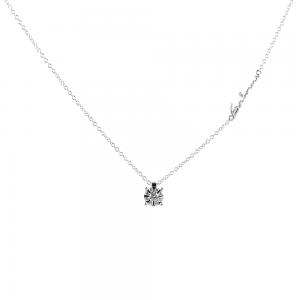 Collana con ciondolo effetto punto luce Salvini con diamanti ct. 0.12 G H - gallery