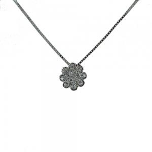 Collana con ciondolo Fiore con Diamanti collezione Grace - gallery