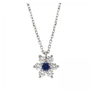 COLLANA CON CIONDOLO in argento e zirconi modello stella - gallery
