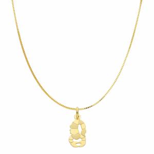 Collana con ciondolo Oroscopo - segno zodiacale - in oro giallo SCORPIONE - gallery