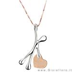 Collana con Ciondolo Pensieri Felici collezione CUORE G1311-BCR - gallery