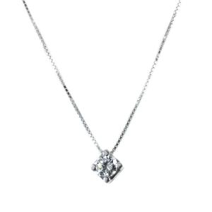 Collana con ciondolo punto luce grande Diamante 0.40 ct