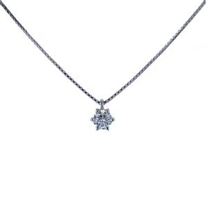 Collana con ciondolo punto luce grande Diamante 0.59 ct