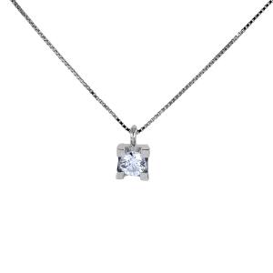 Collana con ciondolo punto luce medio Diamante 0.20 F