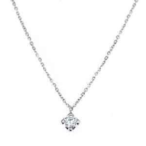 Collana con ciondolo punto luce medio Diamante 0.30 ct