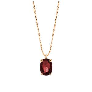 Collana con ciondolo Rubino in oro rosa Orsini Gioielli - gallery