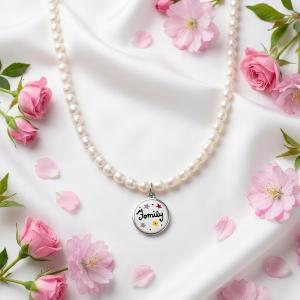 Collana con ciondolo scritta FAMILY - ciondolo famiglia