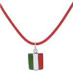 Collana con ciondolo Scudetto Italia in argento Arcadia