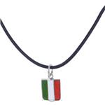 Collana con ciondolo Scudetto Italia in argento Arcadia