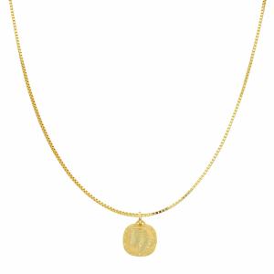 Collana con ciondolo segno zodiacale Ariete in oro giallo