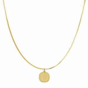 Collana con ciondolo segno zodiacale Leone in oro giallo