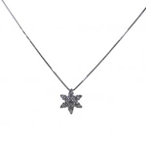 Collana con ciondolo Stella di Diamanti ct 0.27