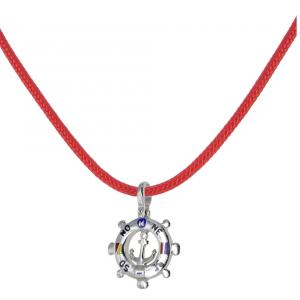 Collana con ciondolo Timone in argento e smalti 