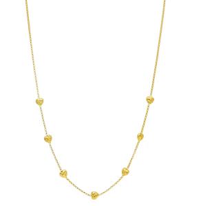 Collana con cuori sfaccettati